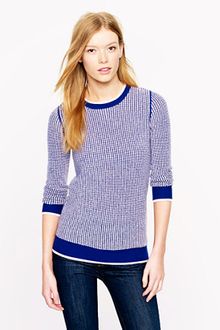 J.Crew Collection Cashmere Waffle Sweater - Lyst