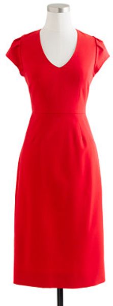 J.Crew Director Dress in Stretch Wool - Lyst