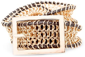 Mango Metallic Mesh Belt - Lyst
