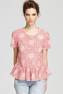 Marc By Marc Jacobs Top Jamie Dot Peplum - Lyst