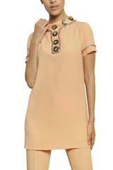 Moschino Embroidery Techno Cady Tunic Dress