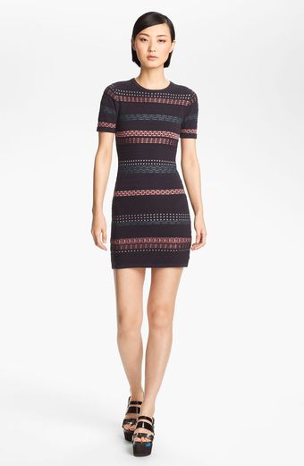 Opening Ceremony Hollis Stripe Knit Dress - Lyst