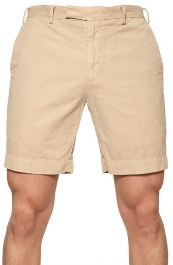 Ralph Lauren Blue Label Cotton Gabardine Shorts - Lyst