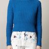 Acne Lia Waffleknit Sweater in Blue (cobalt) - Lyst