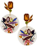 Asos Jewel Perspex Disc Earrings