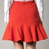 Carven Double Crepe Skirt in Pink (coral) - Lyst