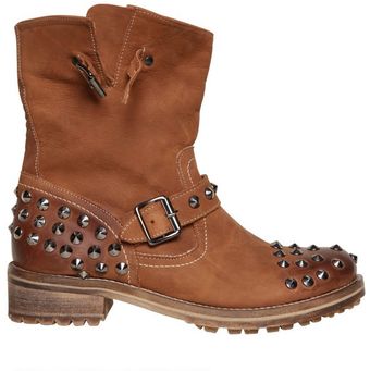 Chiara Ferragni 30mm Leather Biker Studs Boots - Lyst