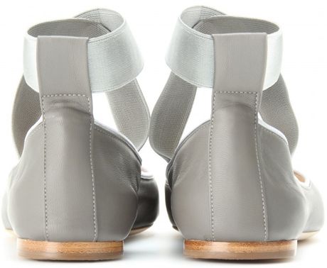 chloe square toe ballerina flats