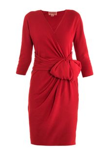 Giambattista Valli Ruched Waist Knitted Dress - Lyst
