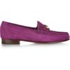 Gucci Horsebitdetailed Suede Loafers in Purple (fuchsia) - Lyst