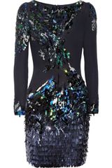Matthew Williamson Sequined Silk Dress