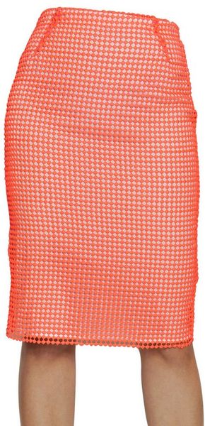 Maurizio Pecoraro Cotton Net Pencil Skirt - Lyst