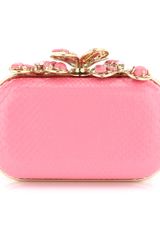 Nina Ricci Rose Python Minaudiere