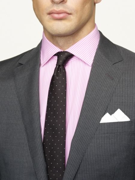 Ralph Lauren Black Label Charcoal Cream Anthony Pinstriped Suit Product 5 5908068 704985215 Large Flex Jpe Charcoal Gray Suit Grey Suit Pink Tie Pinstripe Suit