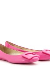 Roger Vivier Gommette Patent Leather Ballerinas
