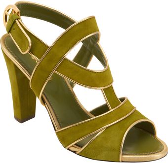 Sergio Rossi Piped Stylized Band Sandal - Lyst