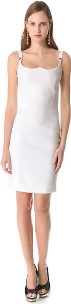 Versace Sleeveless Shaped Dress - Lyst