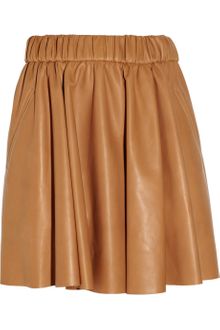 Acne Romantic Leather Mini Skirt - Lyst