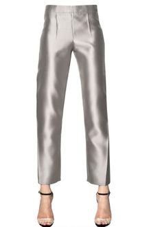 Giorgio Armani Heavy Techno Silk Organza Trousers - Lyst