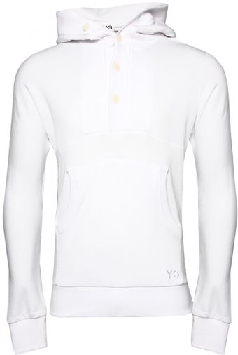 Y-3 Lux Sweat Hoody White - Lyst