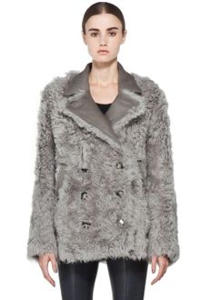 Acne Alison Coat in Grey - Lyst