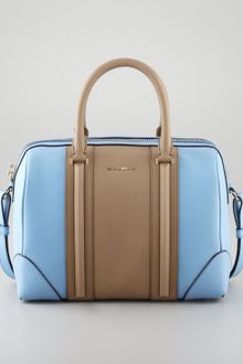 Givenchy Lucrezia Colorblock Medium Satchel Bag Bluebrown - Lyst