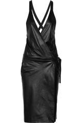 Proenza Schouler Leather Wrap Dress