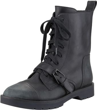 Alexander Wang Daria Distressed Leather Combat Boot - Lyst