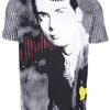 Balenciaga Striped Print TShirt in White for Men (black) - Lyst