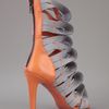 Balenciaga Twotone Sandal Pump in Silver (orange) - Lyst