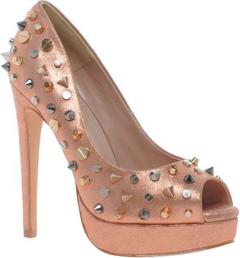 Carvela Genie Studded Metallic Platform Shoes - Lyst
