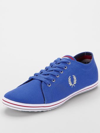 Fred Perry Fred Perry Kingston Mens Canvas Plimsolls Blue - Lyst