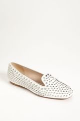 Prada Studded Smoking Loafer