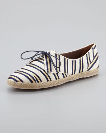 Tabitha Simmons Tiestriped Flat Espadrille Sneaker - Lyst