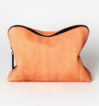 3.1 Phillip Lim 31 Minute Cosmetic Zip Sherbet Snakeskin Clutch - Lyst