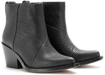 Acne Donna Leather Ankle Boots - Lyst