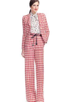 Carolina Herrera Houndstooth Wool Blazer - Lyst