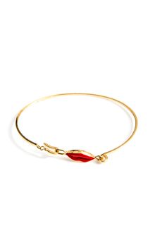 Delfina Delettrez Gold Elizabeth Lips Bracelet - Lyst