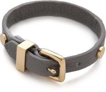 Marc By Marc Jacobs Turnlock Charm Leather Bracelet - Lyst