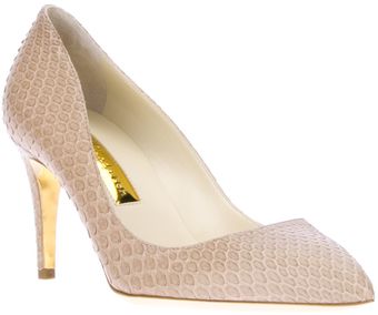 Rupert Sanderson Python Textured Pump - Lyst