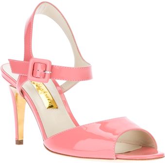 Rupert Sanderson Patent Leather Sandal - Lyst