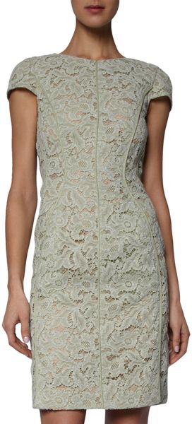 J. Mendel Floral Lace Sheath Dress - Lyst
