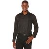Perry Ellis Long Sleeve Button Down Paisly Shirt in Black for Men - Lyst