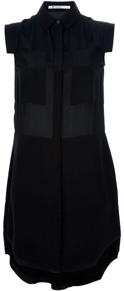 T By Alexander Wang Shirt Dress - Lyst