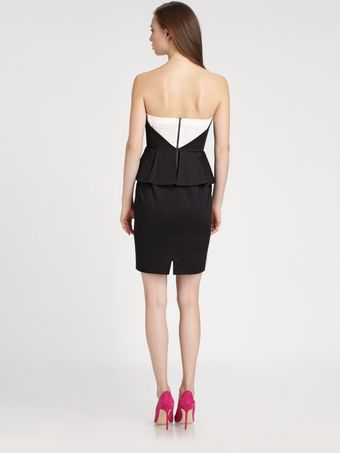 Alice + Olivia Lina Peplum Dress - Lyst