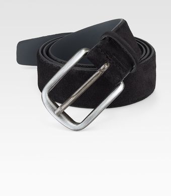 Boss Black Caross Suede Belt - Lyst