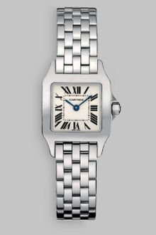 Cartier Santos Demoiselle Stainless Steel Watch On Bracelet Small - Lyst