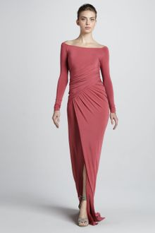Donna Karan New York Offtheshoulder Draped Jersey Gown - Lyst