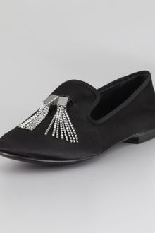 Giuseppe Zanotti Satin Tassel Loafer - Lyst