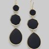 Ippolita Onyx 18k Gold Three Tier Gelato Earrings in Gold - Lyst